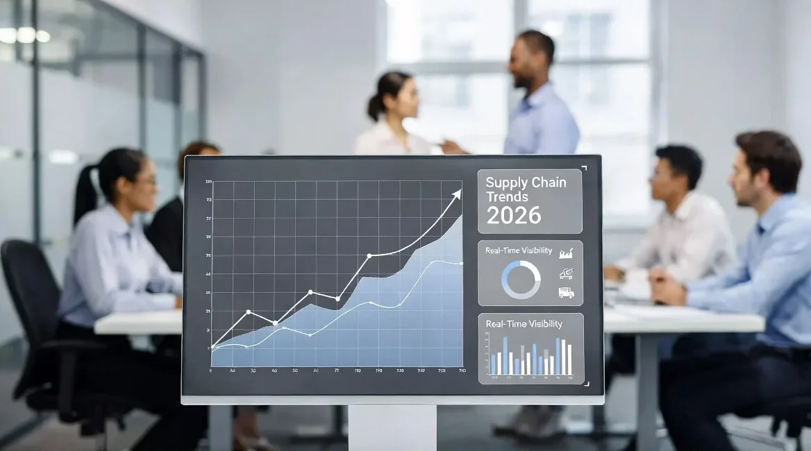 Tendências de Supply Chain para 2026 digitalização e visibilidade em tempo real