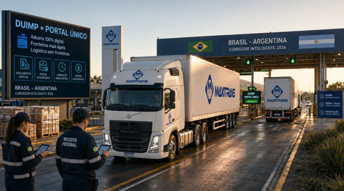 DUIMP e Portal Único Como a Digitalização Aduaneira Acelerou o Transporte Brasil-Argentina em 2026