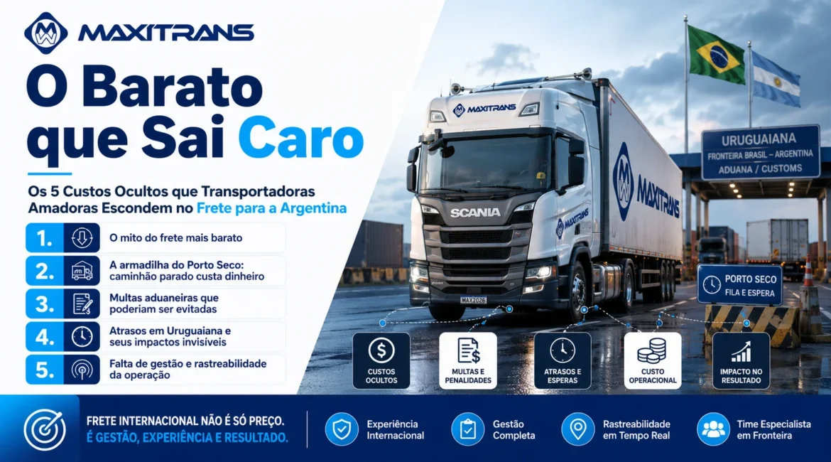 O Barato que Sai Caro Os 5 Custos Ocultos que Transportadoras Amadoras Escondem no Frete para a Argentina