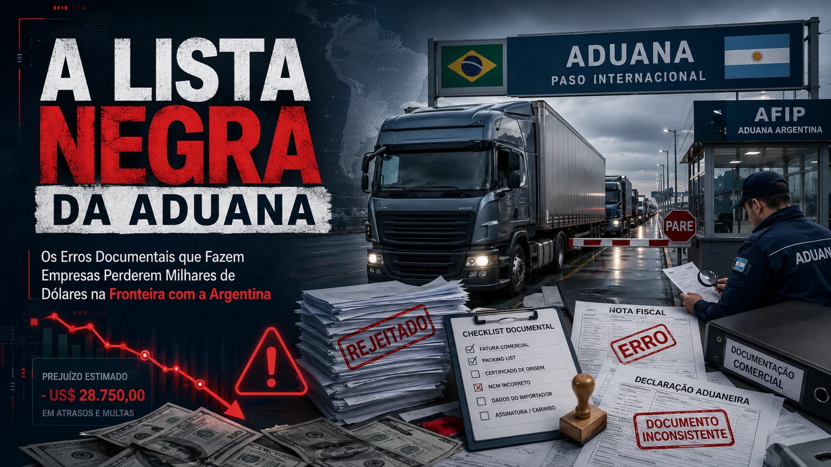 A Lista Negra da Aduana: Os Erros Documentais que Fazem Empresas Perderem Milhares de Dólares na Fronteira com a Argentina